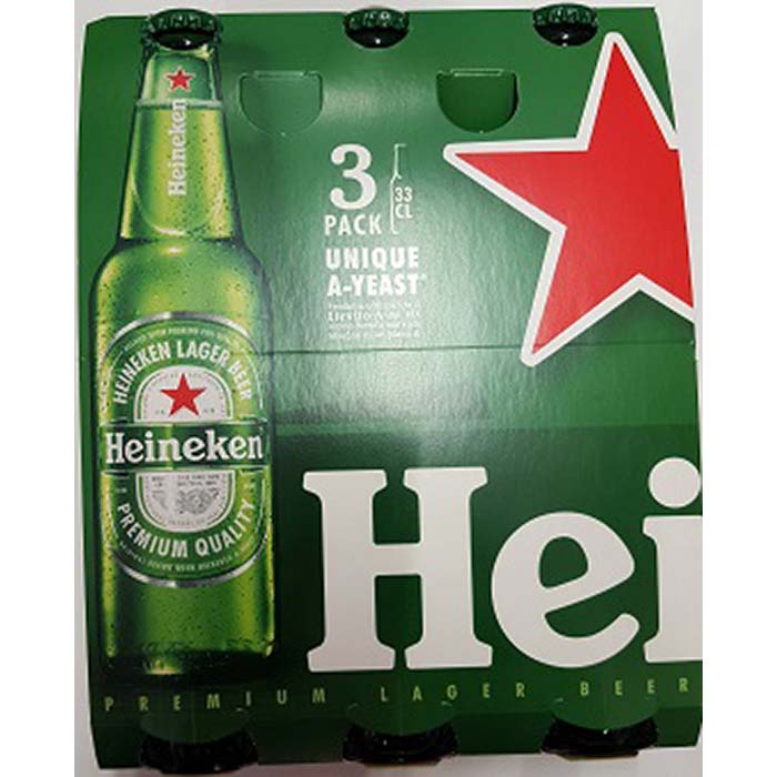 Birra Heineken cl33 x 3